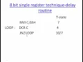 Generation of time delay 8085