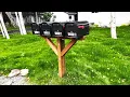 Installing 4 LOCKING Mailboxes safe from mail thieves