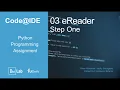 Code IDE Python Programming Assignment 3 eReader - Step 1