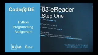 Code IDE Python Programming Assignment 3 eReader - Step 1