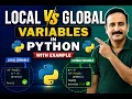Local vs Global Variables in Python with Example Python Telugu TutorialLocal Vs Global