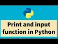 Python tutorial for beginners 2020 - How to use Print and Input functions in python