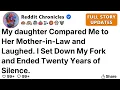 My daughter Compared Me to Her Mother-in-Law and Laughed I Set Down My Fork and Ended