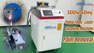 High Efficiency 500W 50mj Pulse Fiber Laser Cleaning Machine Paint & Coating Removal