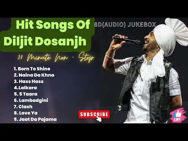 Download MP3 Best Of Diljit Dosanjh (8D(Audio) || Super Hit Songs of Diljit Dosanjh || Punjabi Jukebox 2024|