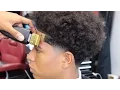 HAIRCUT TUTORIAL TAPER WITH LONG CURLY HAIR
