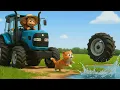Lagu Monkey Funny Fixes Tractor and Plows Beet Field - Farm Work | MonKey Cartoon 🐒