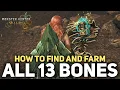 All 13 Bone Locations Keenbone Stoutbone Colossal Bone Monster Hunter Wilds