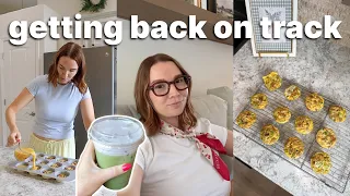 VLOG | getting back on track! | what I eat + meal prep in a week (on a health journey)