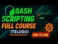 Bash Scripting End-to-End in Telugu Shell Scripting Basics to Advanced Full Course