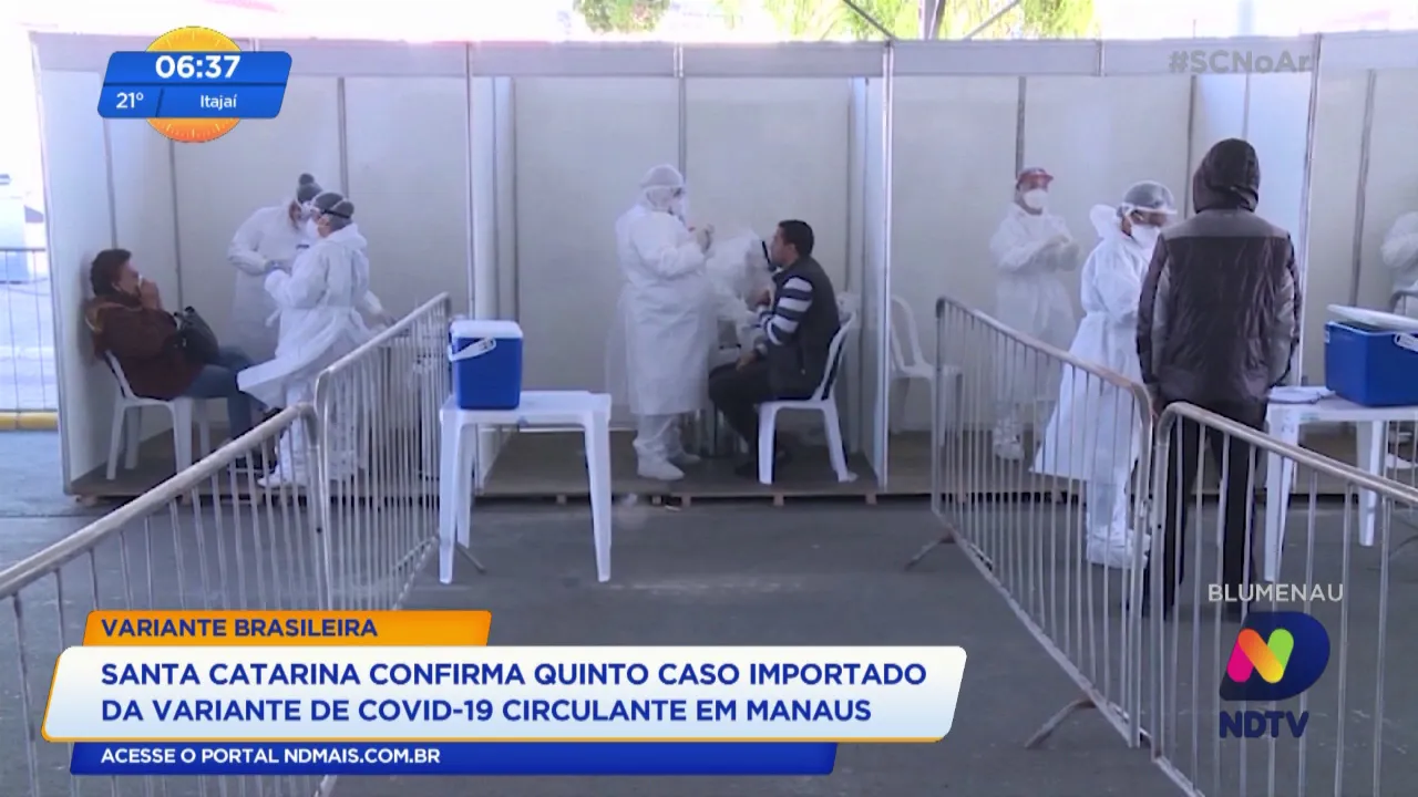 Variante brasileira: estado confirma quinto caso da variante circulante em Manaus