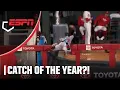Michael Harris II nearly jumps OVER the wall for this CATCH OF THE YEAR candidate ESPN MLB