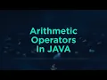 Arithmetic Operators in JAVA