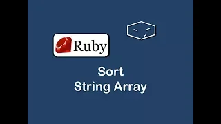 sort string array in ruby