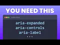 Lagu Why you should start using ARIA Attributes in HTML