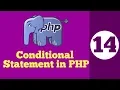 14-Conditional statement in PHP If else statement in PHP Hindi