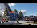 Residents jump from burning building in Ossipee