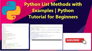 Python List methods append sort extend insert extend index with examples 9 Python tutorial