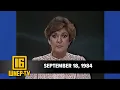 Newswatch 16 for September 18 1984 From the WNEP Archives