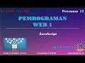 Javascript Part 1 Cara membuat javascript tipe data dan operator