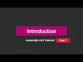 Introduction Assembly x64 Tutorial - part 1