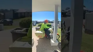 Australia Post attempted delivery failure caught on camera