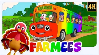 Wheels on the Bus - Animal Edition | Nursery Rhymes for Kids