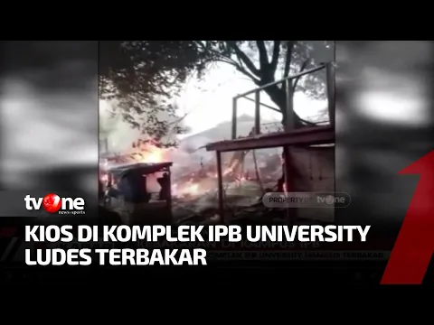 Belasan Kios di Komplek Kampus IPB University Hangus Terbakar
