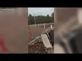 Video di Michigan family surprised when satellite-like object crashes