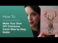 How to Make Your Own Beautiful DIY Christmas Cards Step by Step Guide Zazzle