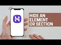 How to Hide an Element or Section in Hostinger Website Builder full guide 2026