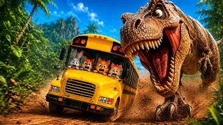 Bus Sekolah Dikejar T-Rex Raksasa! 😱🦖 Mampukah Baby Police Menyelamatkan Semua Penumpang? 🚓