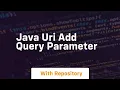 java uri add query parameter