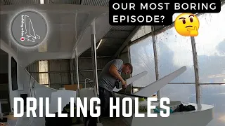 Cleats, winches & drilling holes for sailing gear – S03E28 – Building Wilda