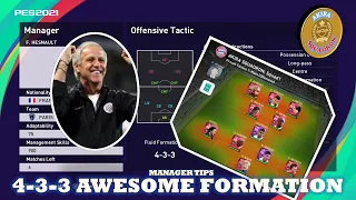pes 2021 myclub 4 3 3 awesome formation f hesnault manager tips