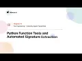 3 1 Python Function Tools and Automated Signature Extraction Tool Engineering