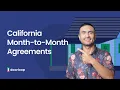 California Month to Month Rental Agreement Free template