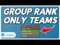 How to Make Group Rank Specific Teams in ROBLOX
