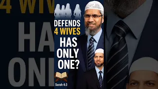 Zakir Naik Defends Polygamy But Has Only One Wife Why Shorts Shortsfeed Islamicshorts  Zakir Naik Defends Polygamy But Has Only One Wife Why Shorts Shortsfeed Islamicshorts