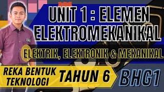 APLIKASI REKA BENTUK TEKNOLOGI KEJURUTERAAN | ELEMEN ELEKTROMEKANIKAL | RBT TAHUN 6