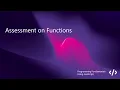 16 Assessment on Functions - Programming Fundamentals Using JavaScript