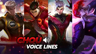 pengisi suara dan judul chou iori yagami thunderfist dan stun mobilelegends