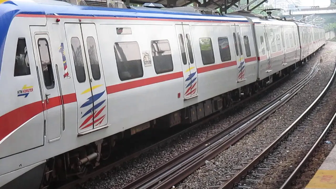 
          
          
          
            
            KTM Komuter Train from KL Sentral to Batu Caves, Kuala Lumpur, Malaysia
          
        . 
