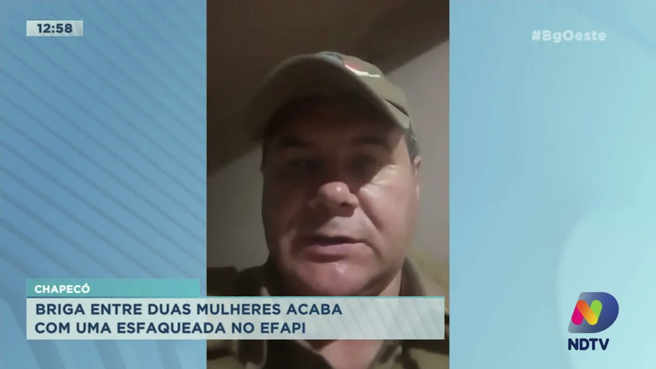 Briga entre duas mulheres acaba com uma esfaqueada no Bairro Efapi em Chapecó