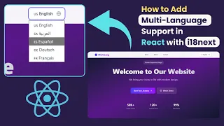 How to Add Multi-Language Support in React with i18next