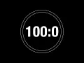 100 Minute Timer - 6000 Second Timer Countdown with progress ring 4K