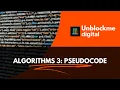 Algorithms 3 Pseudocode