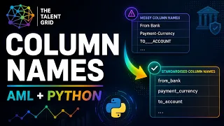 Column Name Standardisation in Python Project AML Transactions Monitoring