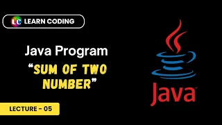 Add two numbers in Java Learn Coding