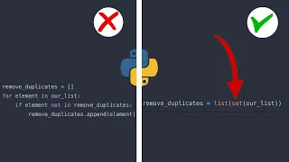 How To Remove Duplicates From The List In PYTHON